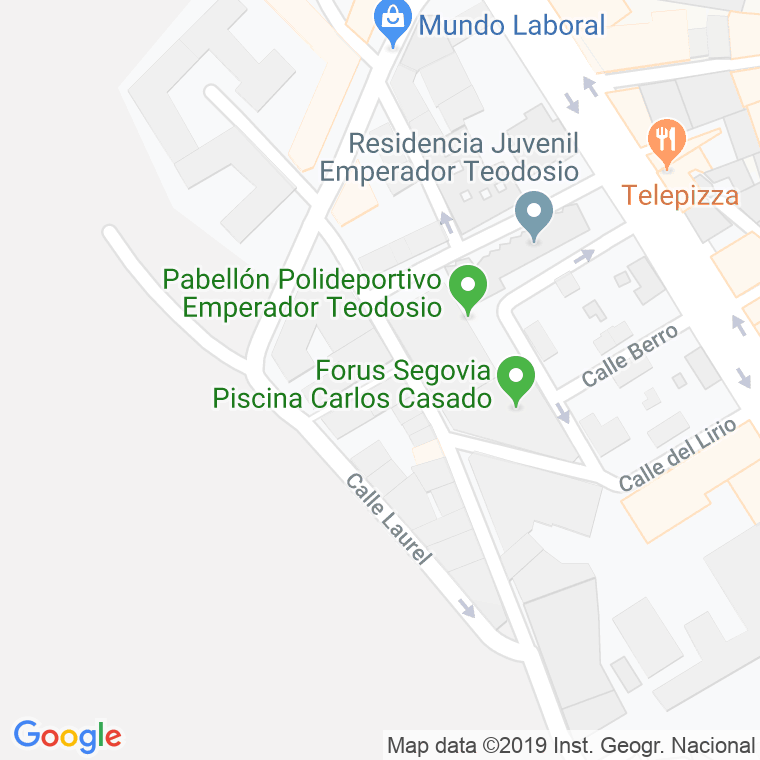 Código Postal calle Tomillo en Segovia