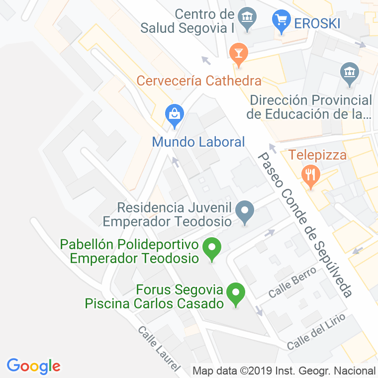 Código Postal calle Trigo en Segovia