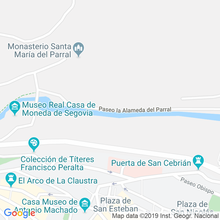 Código Postal calle Alameda, paseo en Segovia