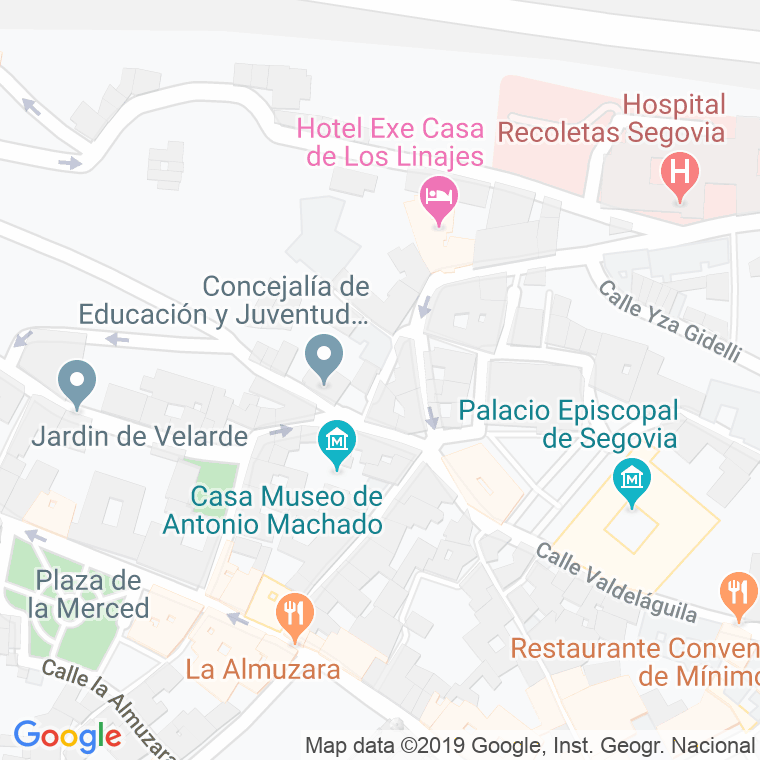 Código Postal calle Barranco en Segovia