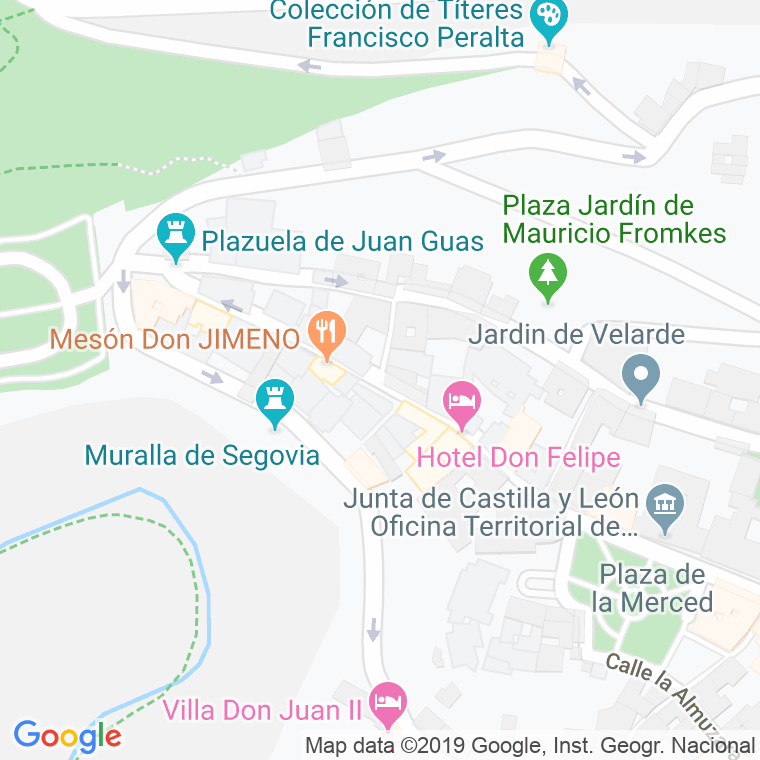 Código Postal calle Daoiz en Segovia