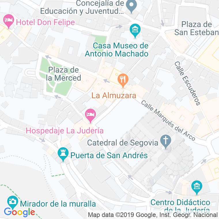 Código Postal calle Doctor Castelo en Segovia