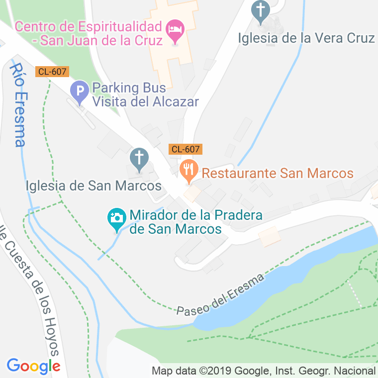 Código Postal calle San Marcos en Segovia