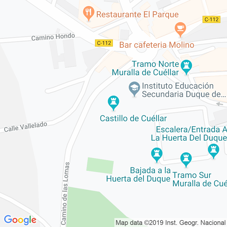 Código Postal calle Castillo Cuellar en Segovia