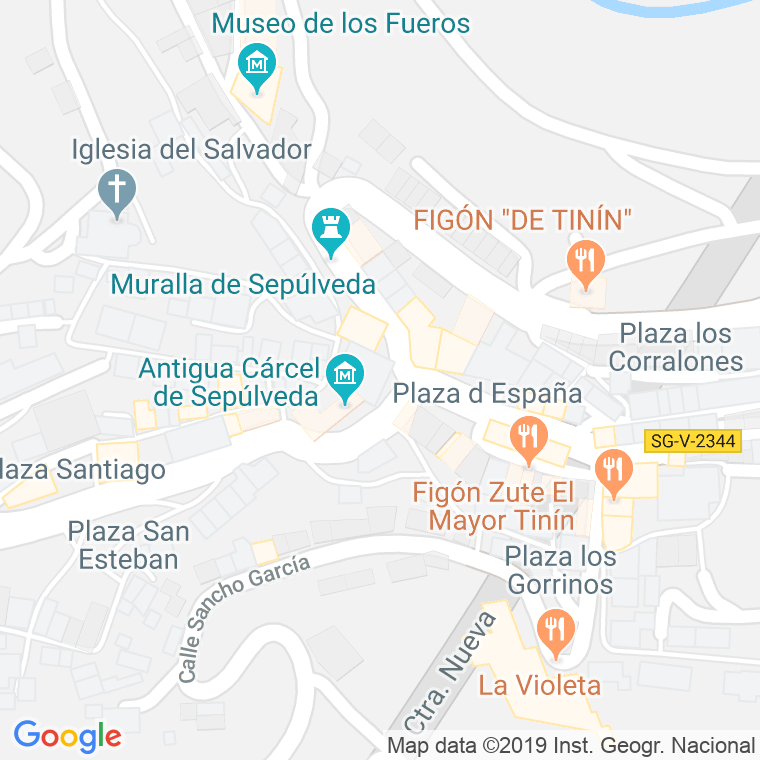 Código Postal calle Castillo De Sepulveda en Segovia