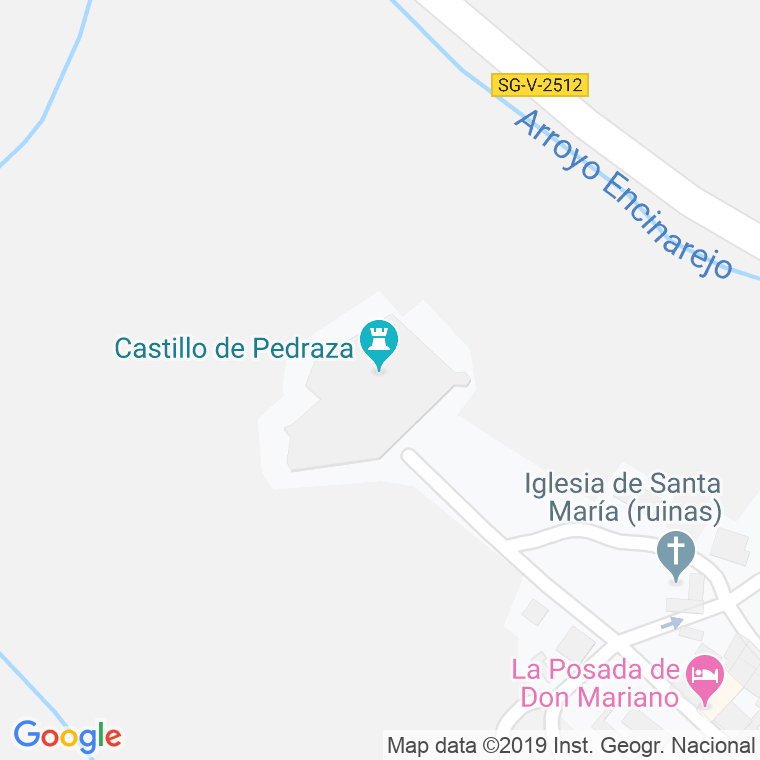 Código Postal calle Castillo Pedraza en Segovia