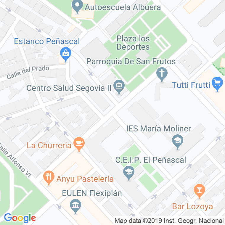 Código Postal calle Cronista Enriquez en Segovia