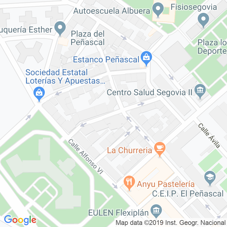 Código Postal calle Encuadernadores en Segovia