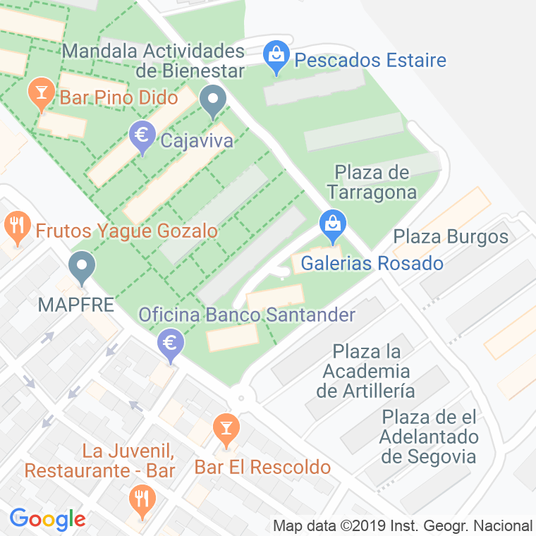 Código Postal calle Palencia en Segovia