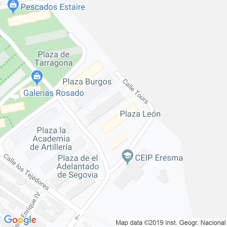 Código Postal calle Zamora, plaza en Segovia