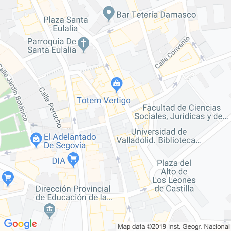 Código Postal calle Doctor Baeza en Segovia