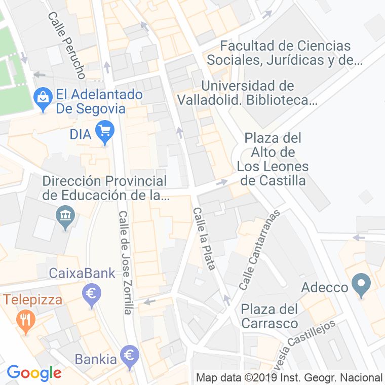 Código Postal calle Ortiz De Paz   (Impares Del 5 Al Final)  (Pares Del 6 Al Final) en Segovia
