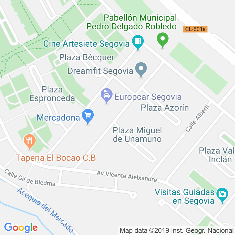 Código Postal calle Baltasar Gracian en Segovia