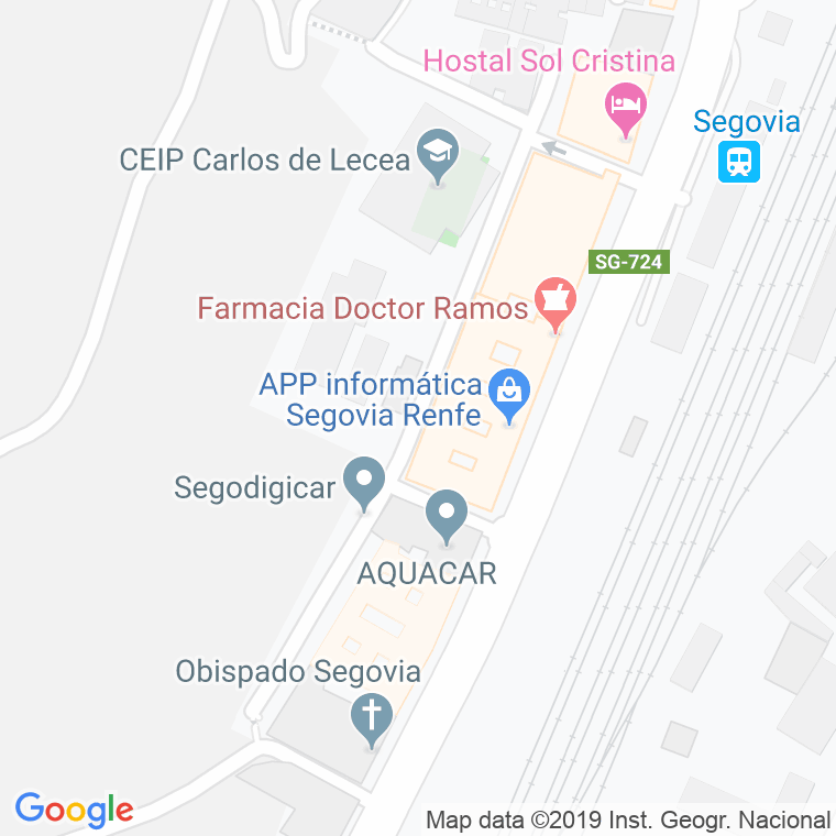 Código Postal calle Greco en Segovia