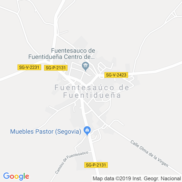 Código Postal de Fuentesauco De Fuentidueña en Segovia
