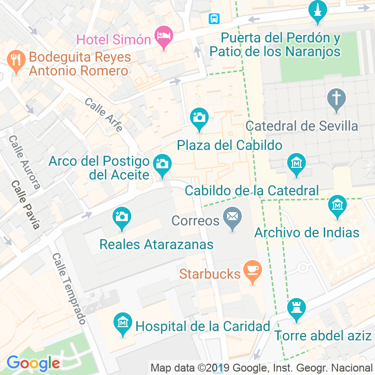 Código Postal calle Almirantazgo en Sevilla