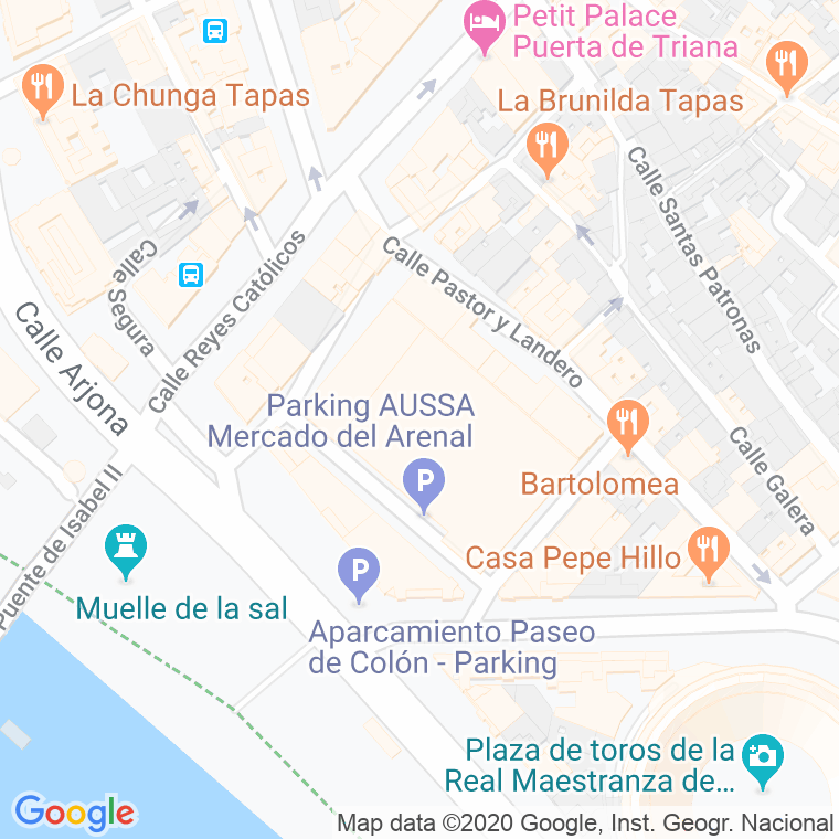 Código Postal calle Cesterias en Sevilla