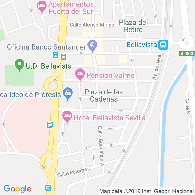 Código Postal calle Compas De La Laguna en Sevilla