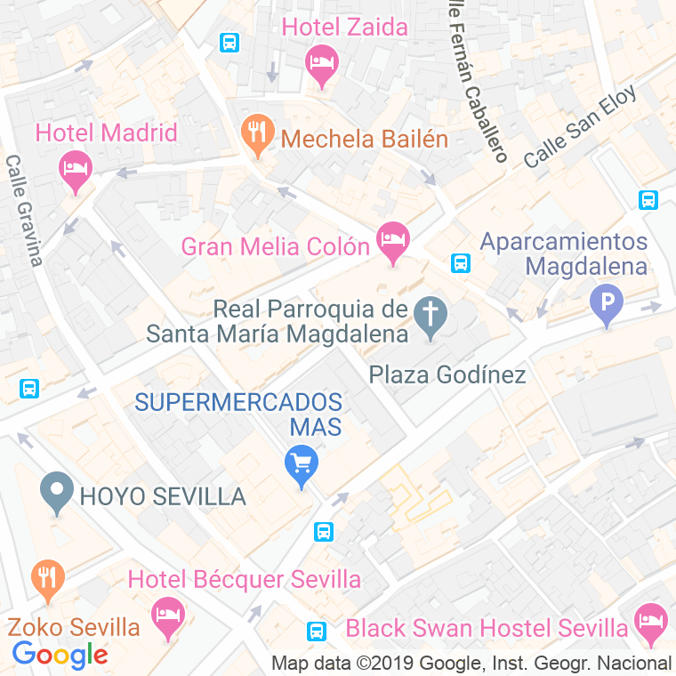 Código Postal calle Cristo Del Calvario en Sevilla