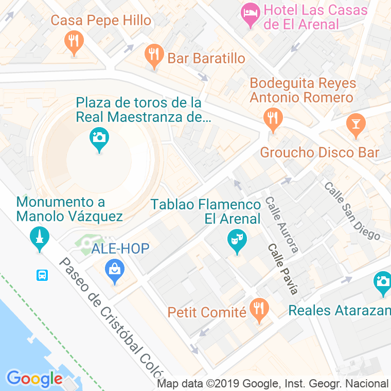 Código Postal calle Donoso Cortes en Sevilla