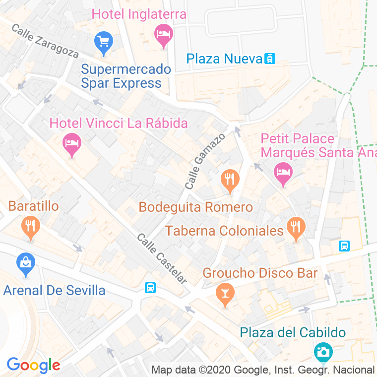 Código Postal calle Gamazo en Sevilla