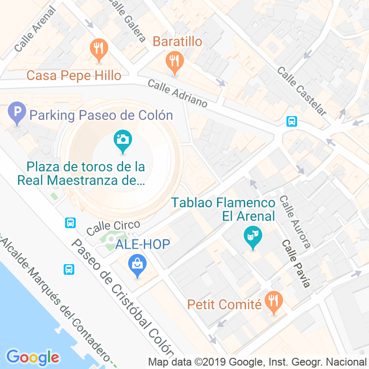 Código Postal calle Iris en Sevilla
