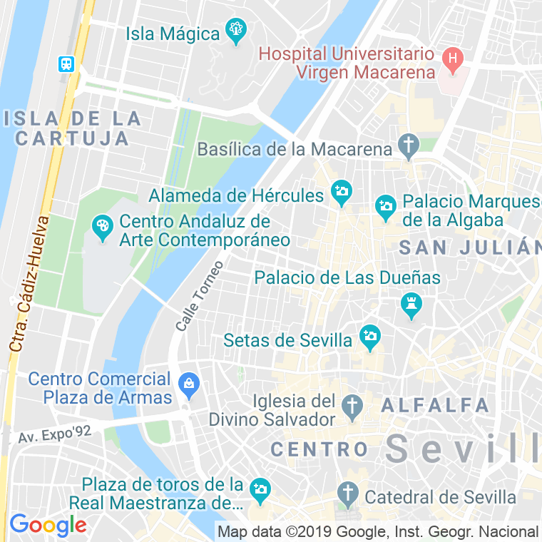 Código Postal calle Becquer   (Impares Del 1 Al Final)  (Pares Del 2 Al Final) en Sevilla