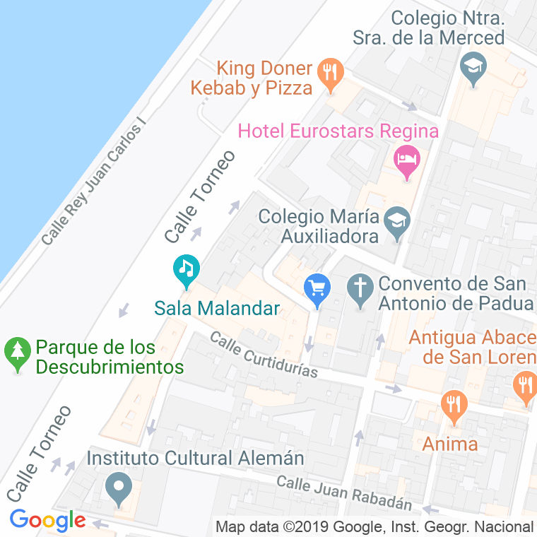 Código Postal calle Capitan Perez De Sevilla en Sevilla