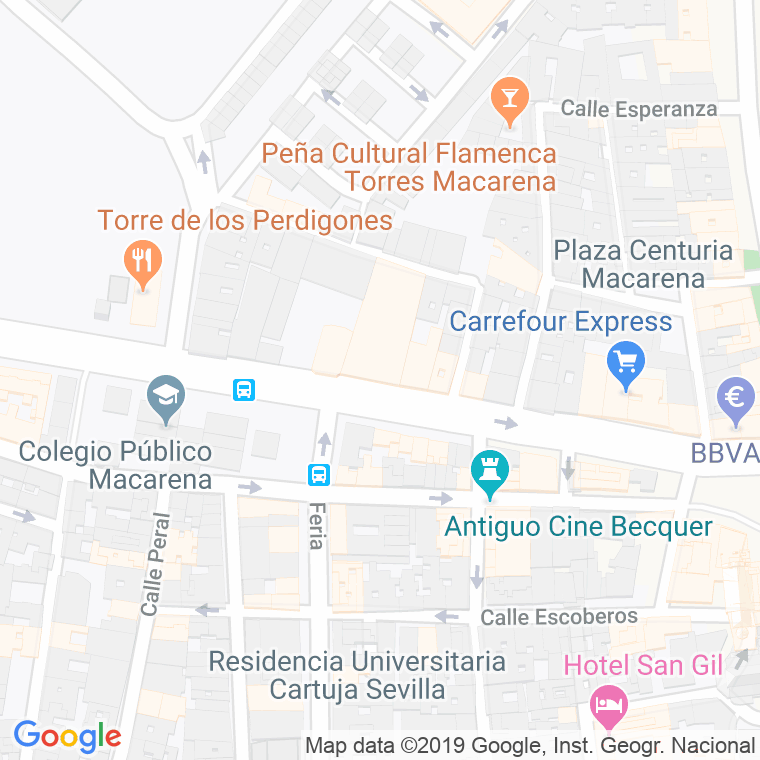 Código Postal calle Ciegos en Sevilla
