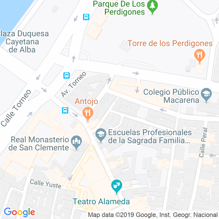 Código Postal calle Conde De La Mejorada, pasaje en Sevilla