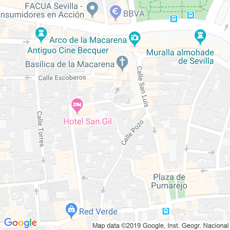 Código Postal calle Contreras en Sevilla
