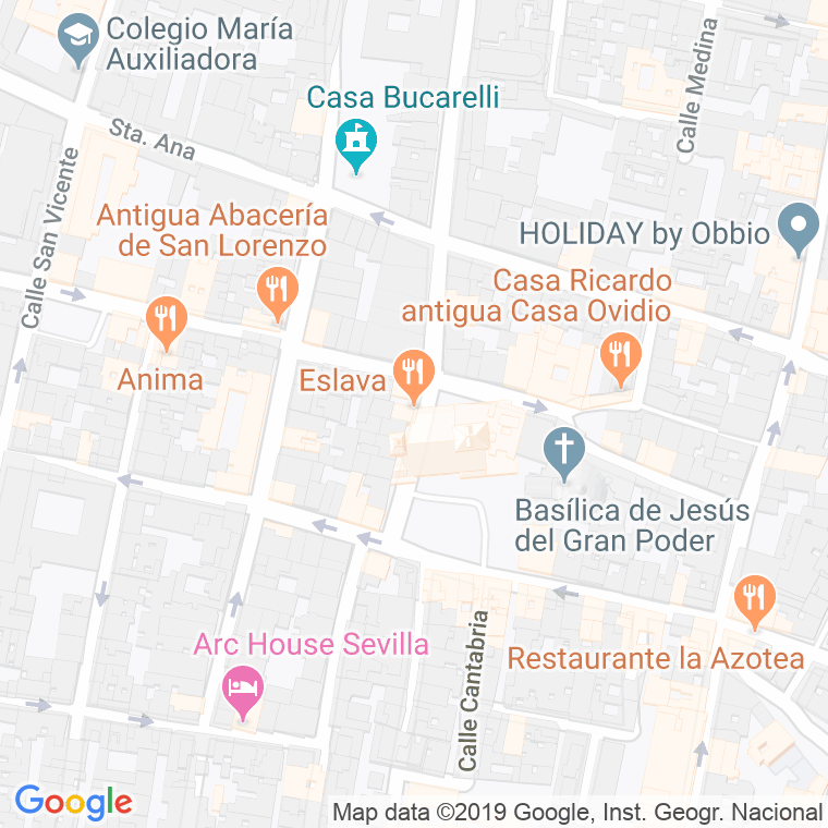 Código Postal calle Eslava en Sevilla