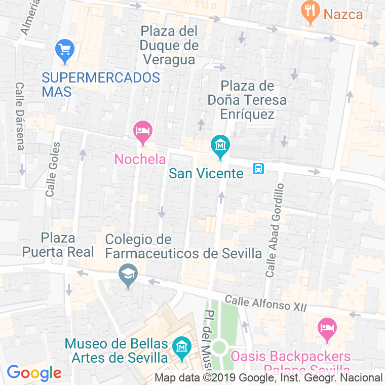 Código Postal calle Garcia Ramos en Sevilla