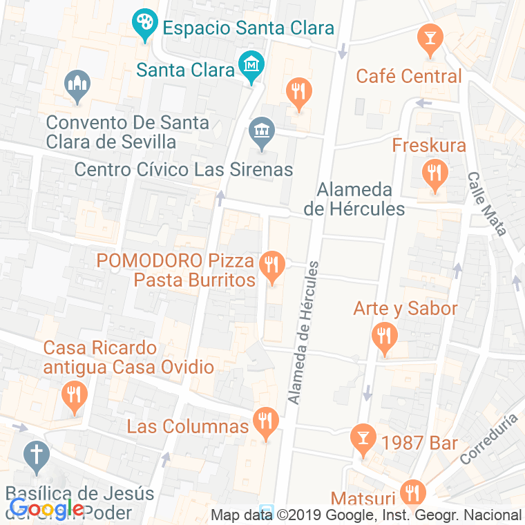 Código Postal calle Leonor Davalos en Sevilla