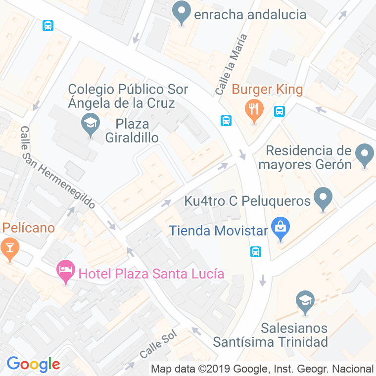 Código Postal calle Aceituno en Sevilla
