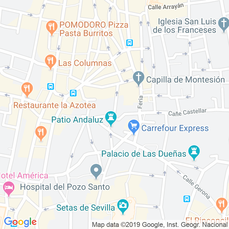 Código Postal calle Alberto Lista en Sevilla