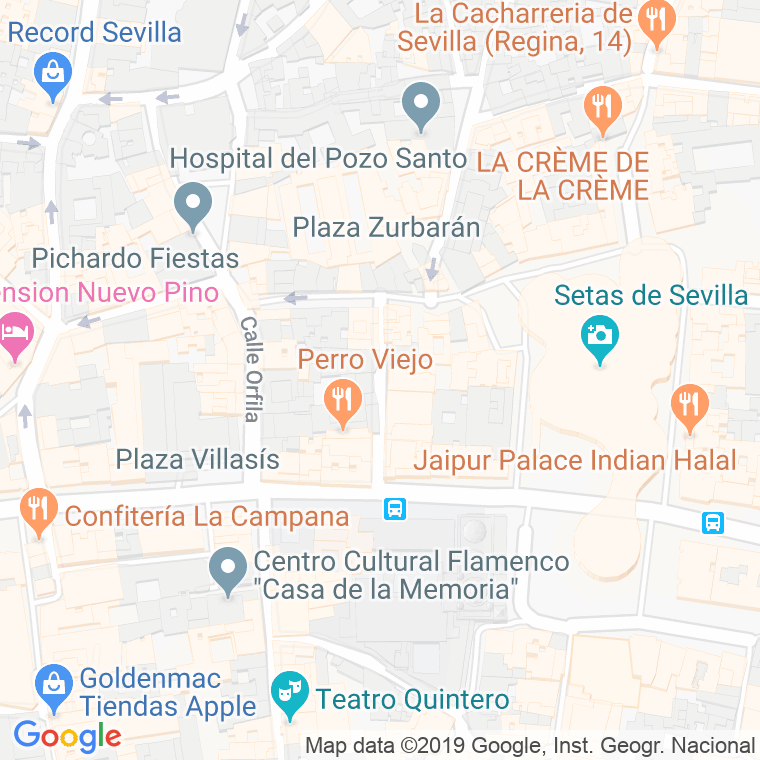 Código Postal calle Arguijo en Sevilla