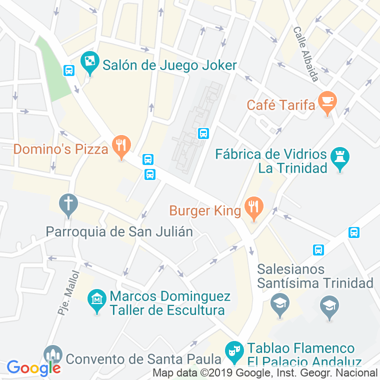 Código Postal calle Capuchinos, ronda (Pares Del 2 Al 42) en Sevilla
