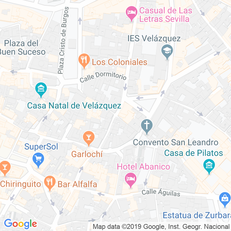 Código Postal calle Descalzos en Sevilla