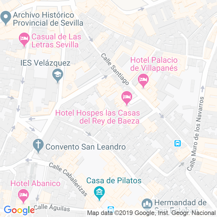 Código Postal calle Ensenada en Sevilla