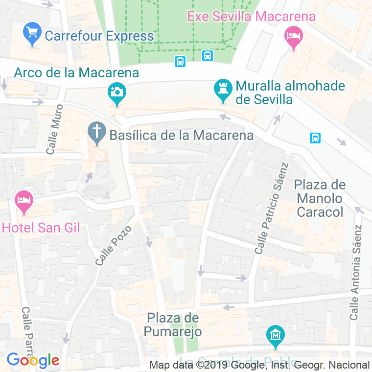 Código Postal calle Flecha en Sevilla