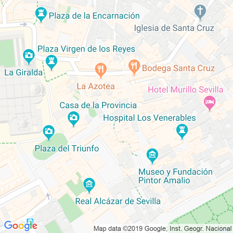 Código Postal calle Alianza, plaza en Sevilla