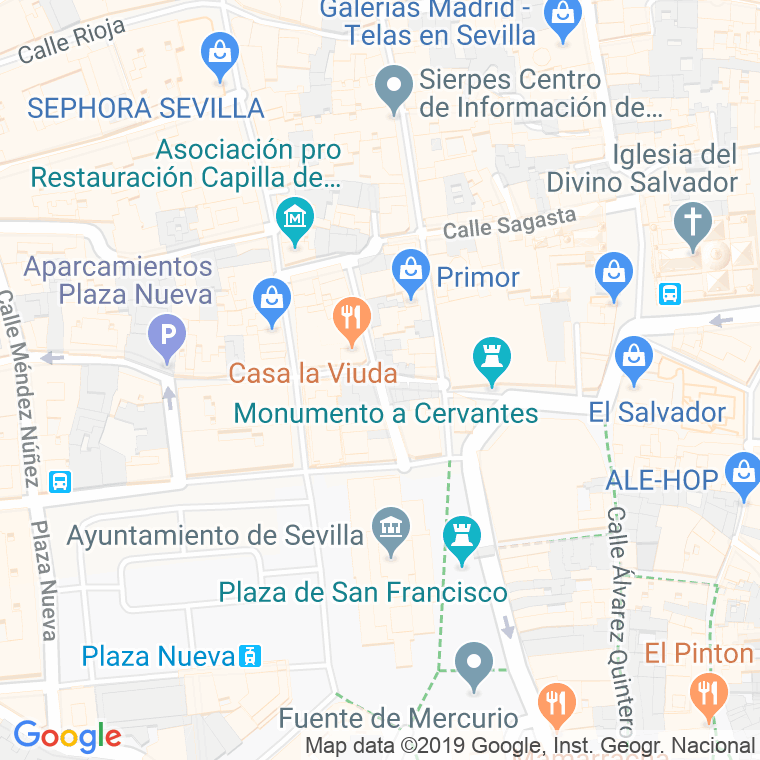 Código Postal calle Almirante Bonifaz en Sevilla