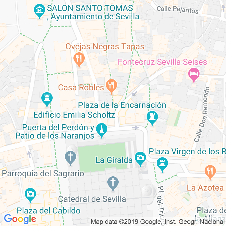 Código Postal calle Antigua Calle De Correo Viejo en Sevilla