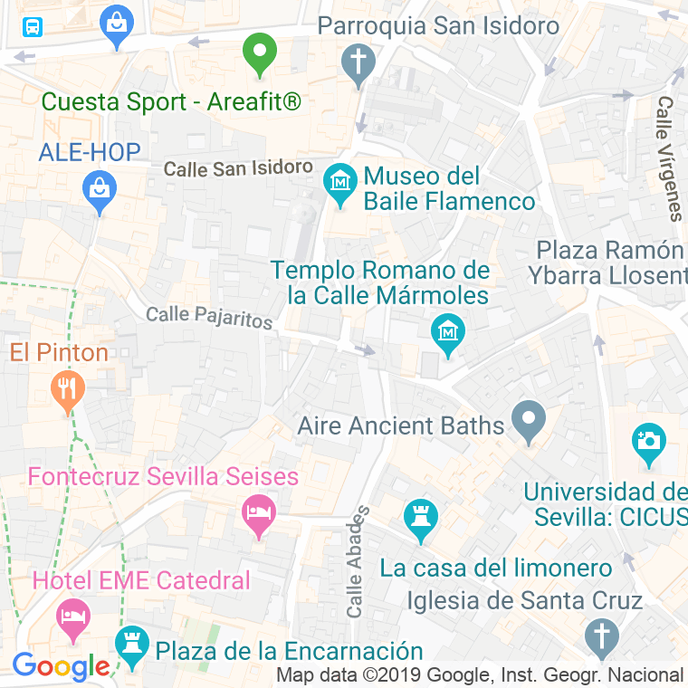 Código Postal calle Bamberg en Sevilla