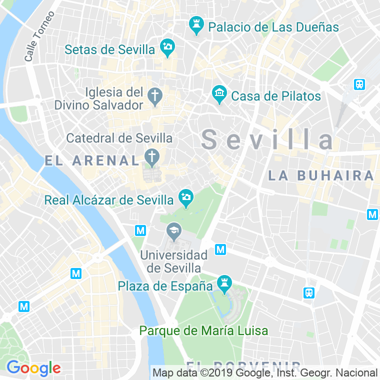 Código Postal calle Capitan Vigueras en Sevilla