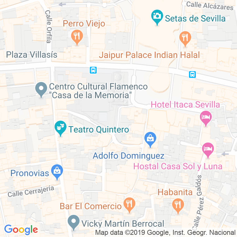 Código Postal calle Compañia en Sevilla