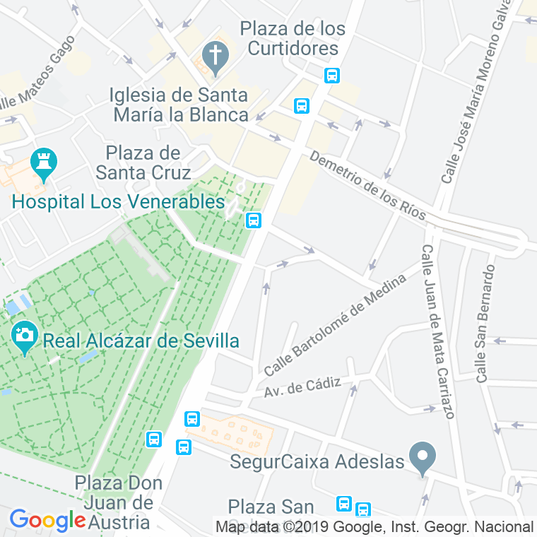 Código Postal calle Conde De Cifuentes en Sevilla
