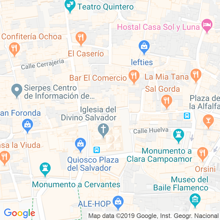 Código Postal calle Cordoba en Sevilla