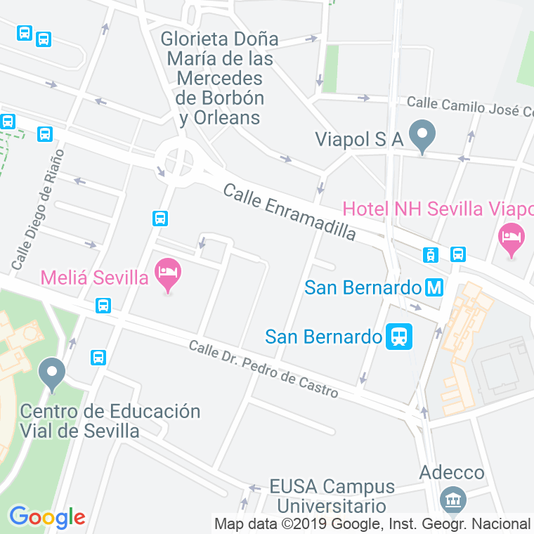 Código Postal calle Doctor Jose Maria Bedoya en Sevilla